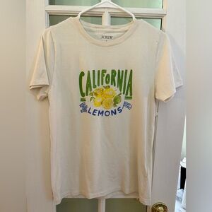 J.Crew California Lemons Graphic Tee Sz Small NWOT